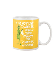 Load image into Gallery viewer, Grinch Funny Quote Don't Like Diabetes Christmas Tee Mug