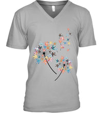 Load image into Gallery viewer, Sign Language - Dandelion Custom T-Shirt Guys V-Neck