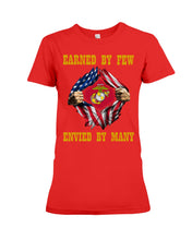 Load image into Gallery viewer, Earned By Few Envied By Many Black T-Shirt Ladies Tee