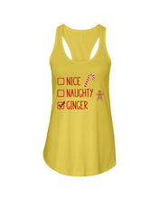 Load image into Gallery viewer, Nice Naughty Ginger Redhead T Shirt Ladies Flowy Tank