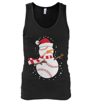 Load image into Gallery viewer, Snowman Floss Baseball Christmas Unisex Tank Top