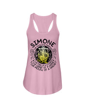 Load image into Gallery viewer, Simone The Sould Of A Mermaid Horoscope T-Shirt Ladies Flowy Tank