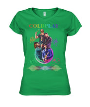 Load image into Gallery viewer, Coldplay Anniversary Great T-Shirt For Fans Ladies V-Neck