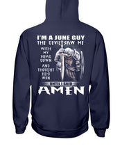 Load image into Gallery viewer, June Guy Amen Birthday Gift For Christian Hoodie