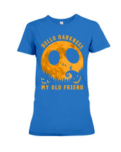 Load image into Gallery viewer, Darkness My Old Friend Halloween T-Shirt Ladies Tee