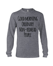 Load image into Gallery viewer, Redhead Good Morning White Mug Unisex Long Sleeve
