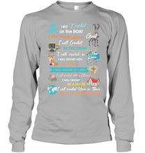 Load image into Gallery viewer, Crocheting Everywhere Black Quote T-Shirt Unisex Long Sleeve