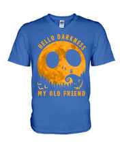 Load image into Gallery viewer, Darkness My Old Friend Halloween T-Shirt Guys V-Neck