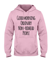 Load image into Gallery viewer, Redhead Good Morning White Mug Hoodie