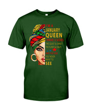 Load image into Gallery viewer, January Queen 3 Sides Horoscopes T-Shirt Guys Tee