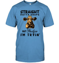 Load image into Gallery viewer, But Heifer I Am Trying For Cow Lovers Shirt Guys Tee