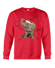 Load image into Gallery viewer, Elephant Color Light Christmas Gift Tee Sweatshirt