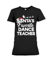 Load image into Gallery viewer, Santa Dance Teacher Christmas Shirt Ladies Tee