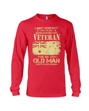 Load image into Gallery viewer, Veteran Australian Defence Force Gift For Grandpa Family Tee Unisex Long Sleeve