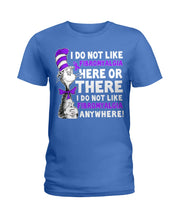 Load image into Gallery viewer, Fibromyalgia Anywhere Break Cancer Spirit T-Shirt Ladies Tee
