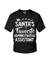 Load image into Gallery viewer, Santa Favorite Assistant Funny Christmas Gift Shirt Youth Tee