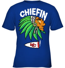 Load image into Gallery viewer, Chiefin Kansas City Chiefs Gift For Fans T-Shirt Youth Tee