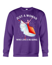 Load image into Gallery viewer, Just A Woman Loves Dancing And Reading Books Sweatshirt