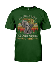 Load image into Gallery viewer, Elephant Be Kind Trending Quote Vintage T-Shirt Guys Tee