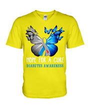 Load image into Gallery viewer, Hope For Cure Diabetes Awareness Guys V-Neck