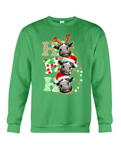 Load image into Gallery viewer, Funny Cows Ho Ho Ho Christmas Gift For Cow Lovers Sweatshirt