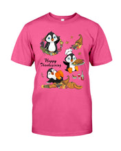 Load image into Gallery viewer, Penguin Happy Thanksgiving Gift For Kids Guys Tee
