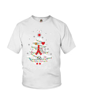 Load image into Gallery viewer, Nurse Tree Christmas Funny T-Shirt Youth Tee