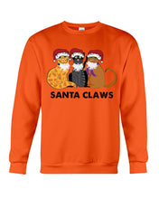 Load image into Gallery viewer, Santa Claws Funny Gift Christmas Gift For Cat Lovers Sweatshirt