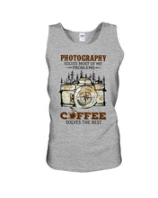 Load image into Gallery viewer, Solve Most Problems Camera Map Photography T-Shirt Unisex Tank Top