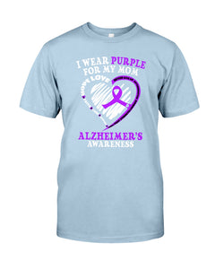 Alzheimer Awareness Daughter For Mom T-Shirt Guys Tee