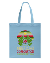 Load image into Gallery viewer, Christmas Nakatomi Corporation 1988 T-Shirt Basketweave Tote Bag