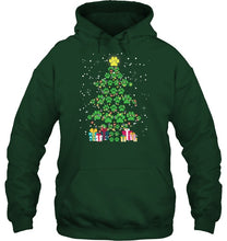 Load image into Gallery viewer, Cute Dog Paws Christmas Tree Shirt Hoodie