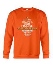 Load image into Gallery viewer, Finnish Crazy Grandma Gift For Grandma Family Sweatshirt