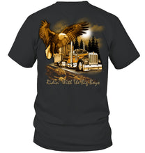 Load image into Gallery viewer, Riding With The Big Boys Nightlife City Black T-Shirt Guys V-Neck