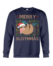 Load image into Gallery viewer, Merry Slothmas Christmas Gift For Kids Family Gift T-Shirt Sweatshirt