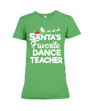 Load image into Gallery viewer, Santa Dance Teacher Christmas Shirt Ladies Tee