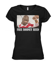 Load image into Gallery viewer, Free Rodney Reed Raise Your Voice 2 Ladies V-Neck