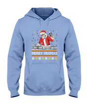 Load image into Gallery viewer, Merry Mixmas - Santa Claus Dj Funny Christmas Gift Hoodie