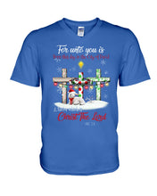 Load image into Gallery viewer, Savior Christ The Lord Gift For Christmas Gift T-Shirt Guys V-Neck