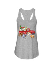 Load image into Gallery viewer, Merry Christmas In Town Cow Lovers Gift For Farmers Ladies Flowy Tank