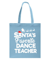 Load image into Gallery viewer, Santa Dance Teacher Christmas Shirt Basketweave Tote Bag