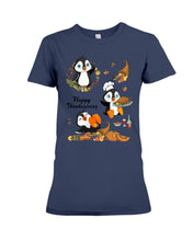 Load image into Gallery viewer, Penguin Happy Thanksgiving Gift For Kids Ladies Tee