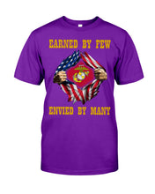 Load image into Gallery viewer, Earned By Few Envied By Many Black T-Shirt Guys Tee