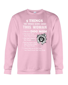 Dog Mom Gift For Dog Lovers Black Quote T-Shirt Sweatshirt