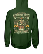 Load image into Gallery viewer, Heavy Equipment Operator Black T-Shirt Hoodie