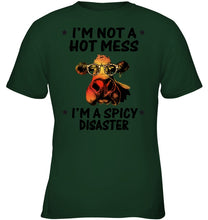 Load image into Gallery viewer, Heifer Not A Hot Mess Spicy Disaster Funny Quote Tee Youth Tee