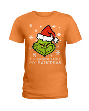Load image into Gallery viewer, The Grinch Stole My Pancreas Ladies Tee