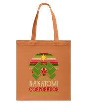 Load image into Gallery viewer, Christmas Nakatomi Corporation 1988 T-Shirt Basketweave Tote Bag