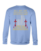 Load image into Gallery viewer, Lived By A Code Back Side T-Shirt Sweatshirt