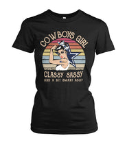 Load image into Gallery viewer, Dallas Cowboys Girl Classy Sassy Ladies Tee
